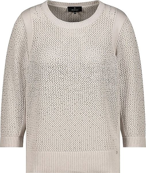 Monari Rundhalspullover Glänzende Strasssteine für glamouröse Akzente günstig online kaufen
