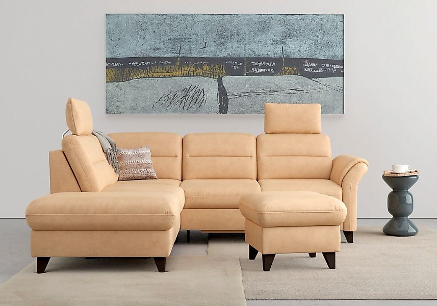 sit&more Ecksofa "Mellum L-Form" Federkern, wahlweise mit Bettfunktion, Sta günstig online kaufen