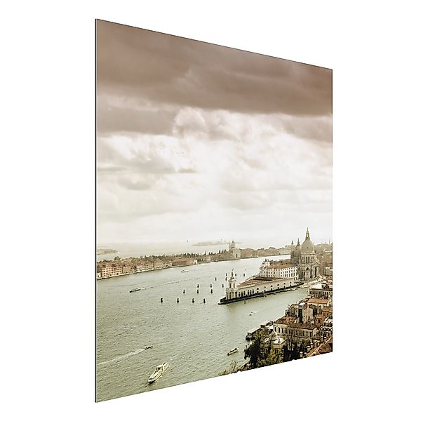 Alu-Dibond Bild - Quadrat Lagune von Venedig günstig online kaufen