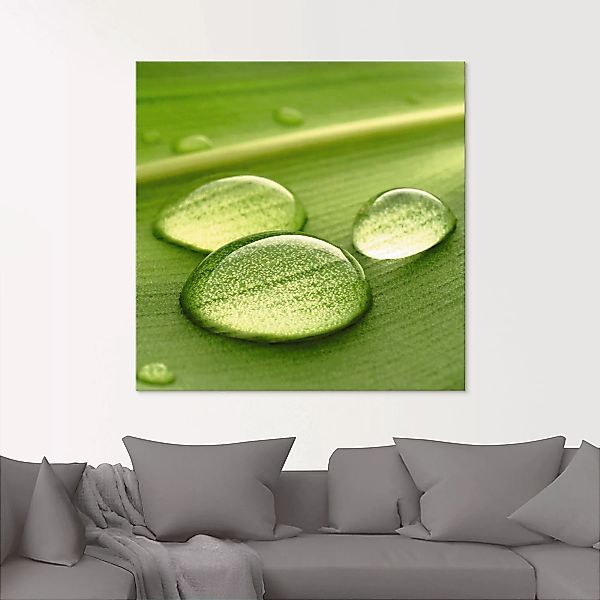 Artland Glasbild "Wassertropfen", Zen, (1 St.) günstig online kaufen