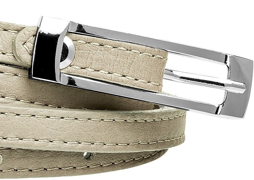 Caspar Taillengürtel GU296 schmaler Damen Ledergürtel günstig online kaufen