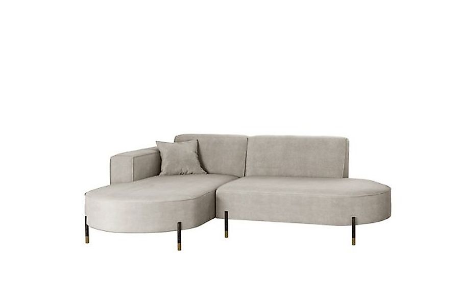 Kaiser Möbel Ecksofa Sofa L-Form Designer Modena Rein stoff Noel günstig online kaufen