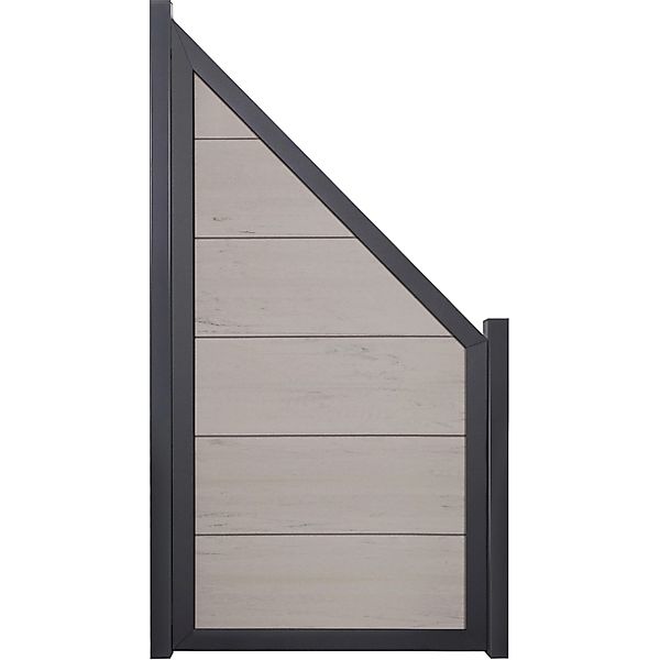 GroJaViento Zaunelement Bi-Color Sand 90x180/90 cm Rahmen: Anthrazit günstig online kaufen