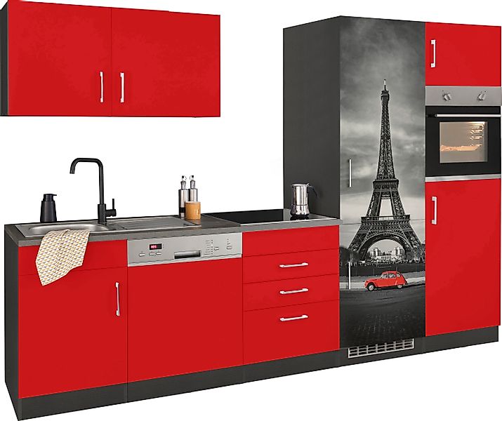 KOCHSTATION Küchenzeile »KS-Paris – Küchen mit einzigartigen Fotomotiven au günstig online kaufen