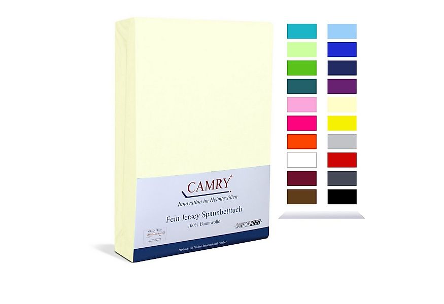 Camry Spannbettlaken CLASSIC, Jersey Baumwolle, Gummizug: rundum, viele Far günstig online kaufen