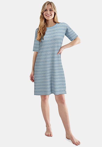 TOM TAILOR Nachthemd Halbarm, knielang, Rundhalsausschnitt, Baumwollmix günstig online kaufen