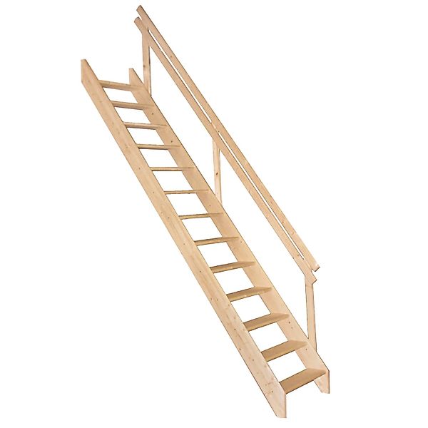 Minka Wangentreppe Boras Fichte unbehandelt Raumhöhe bis 280 cm günstig online kaufen