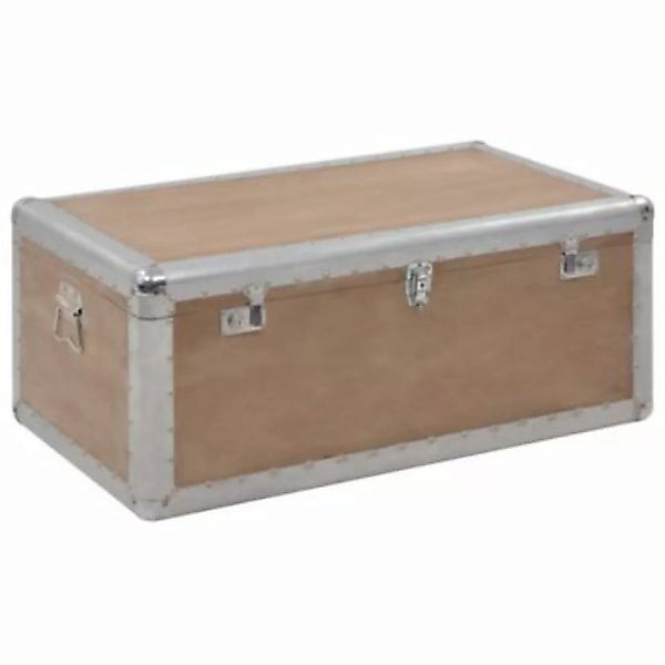 vidaXL Aufbewahrungsbox Tannenholz Massiv 91x52x40 cm Braun Aufbewahrungsbo günstig online kaufen