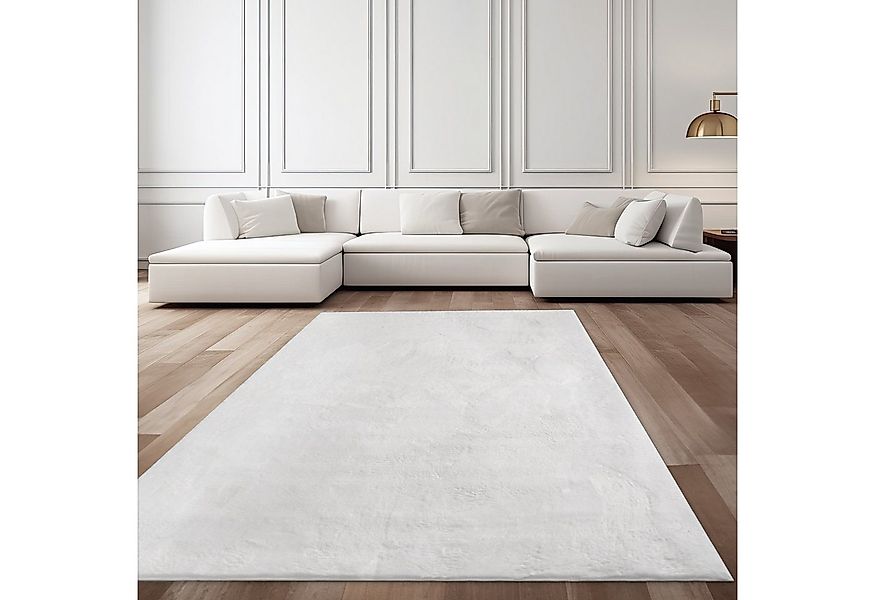 TaCa Home Teppich Flauschiges Hasenfell Imitat, rechteckig, Höhe: 14 mm, Wo günstig online kaufen