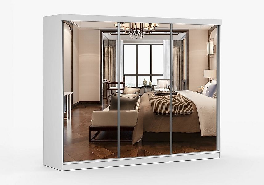 imoebel24 Schwebetürenschrank MILAN 250 cm - Sonoma / Sonoma günstig online kaufen