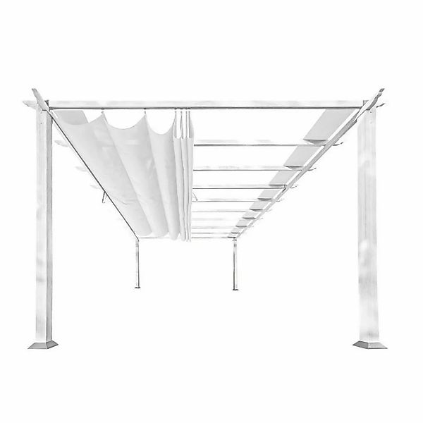 Paragon Outdoor Pavillon Florenz weiß Metall B/H/L: ca. 505x236x350 cm günstig online kaufen