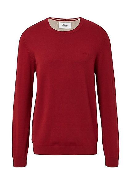 s.Oliver Rundhalspullover Pullover (1-tlg) Rundhals-Ausschnitt, langarm, Lo günstig online kaufen