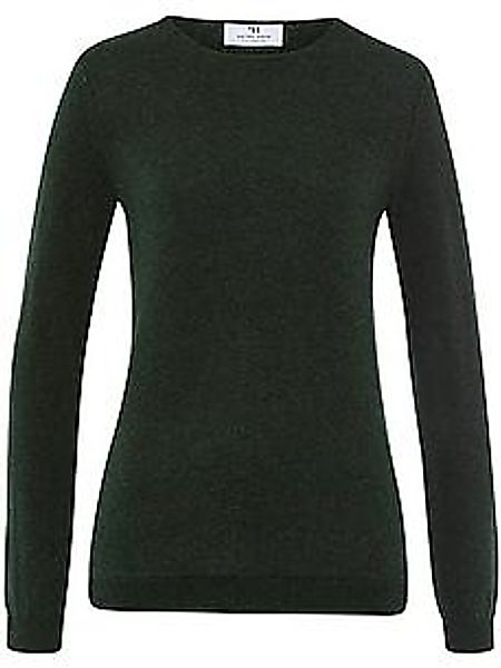 Rundhals-Pullover aus 100% Premium-Kaschmir Peter Hahn Cashmere grün günstig online kaufen