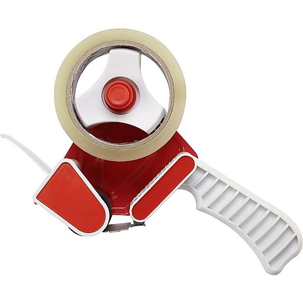 TOOLCRAFT Klebeband TOOLCRAFT Packband-Abroller Rot, Weiß günstig online kaufen