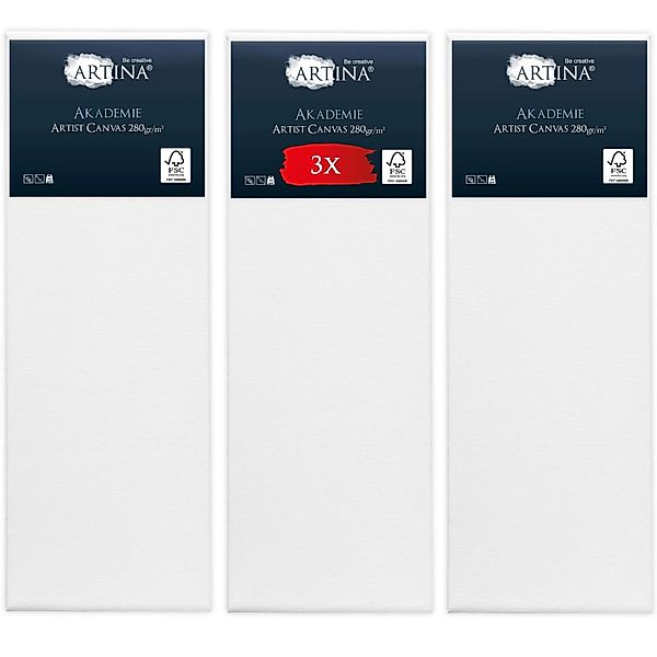 Artina Akademie Keilrahmen 50x150cm FSC 3tlg günstig online kaufen