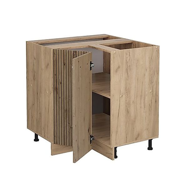 Vicco Eckunterschrank R-Line, Artisan-Eiche/Goldkraft Eiche, 75.6 cm, AP Ei günstig online kaufen