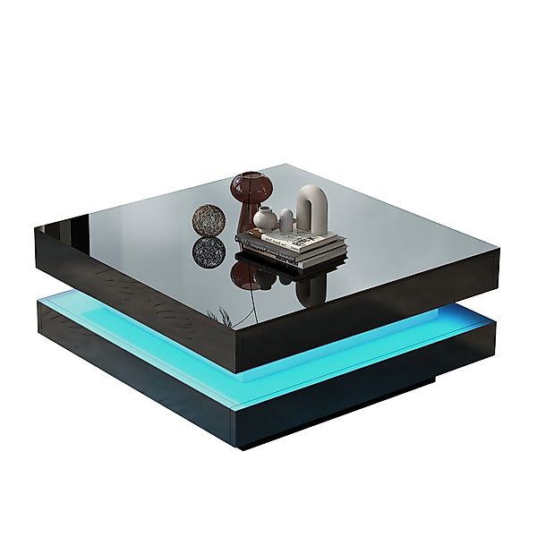 Merax Couchtisch mit LED-Beleuchtung inkl. Fernbedienung, günstig online kaufen