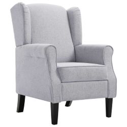 vidaXL Sessel Sessel Hellgrau Stoff (1-St) günstig online kaufen
