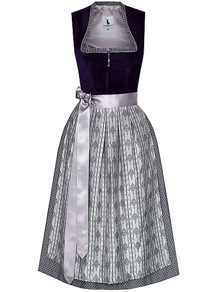 Alpenmärchen Dirndl Langes Dirndl Adele in schwarz - ALM1026 günstig online kaufen