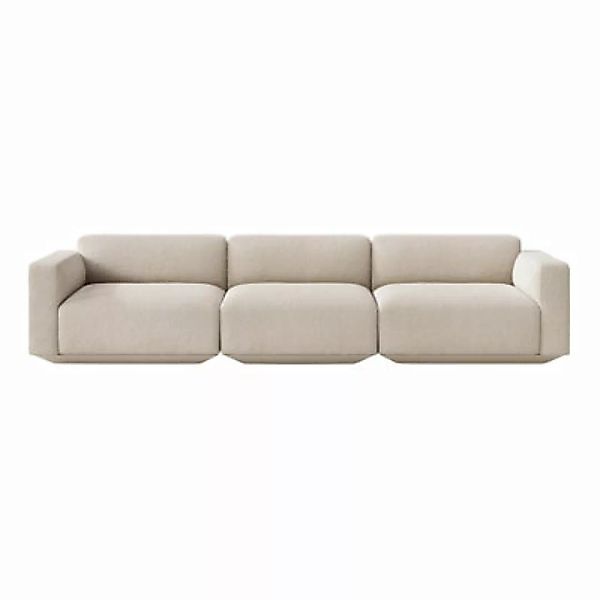Sofa Develius D textil beige / 4-Sitzer - L 309 cm - &tradition - Beige günstig online kaufen