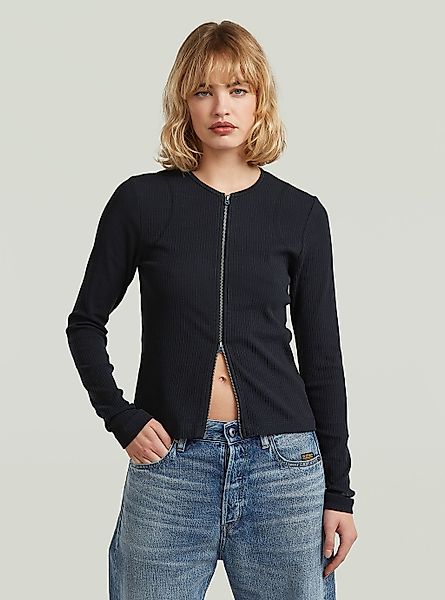 G-STAR T-Shirt "2 Way Slim Rib T-Shirt" günstig online kaufen