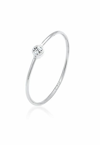 Elli Fingerring Solitär Stapelring 925 Silber, günstig online kaufen
