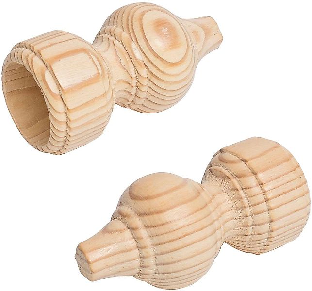 Liedeco Gardinenstangen-Endstück, Gardinen, (Set, 2-St), für günstig online kaufen