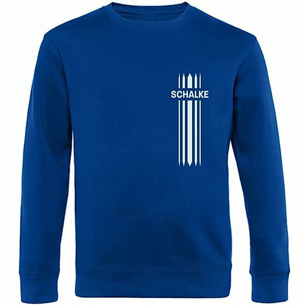 multifanshop Sweatshirt Schalke - Streifen - Pullover günstig online kaufen