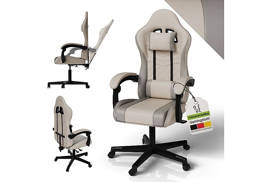 Juskys Gaming-Stuhl HyperSeat, Verstellbare Rückenlehne, robuste Konstrukti günstig online kaufen