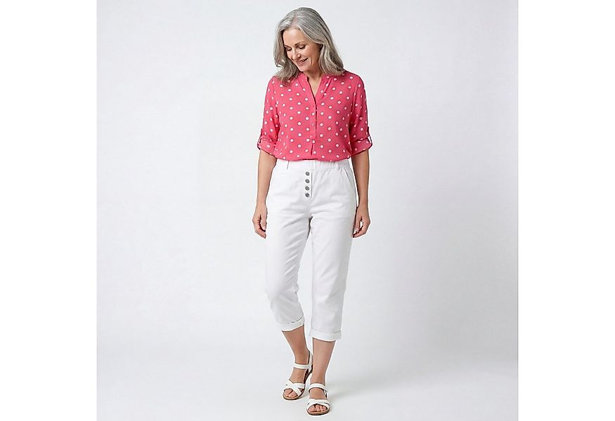 OriginalYou 7/8-Caprijeans Damen mit Stretch Knitterlook kurze Sommerhose m günstig online kaufen