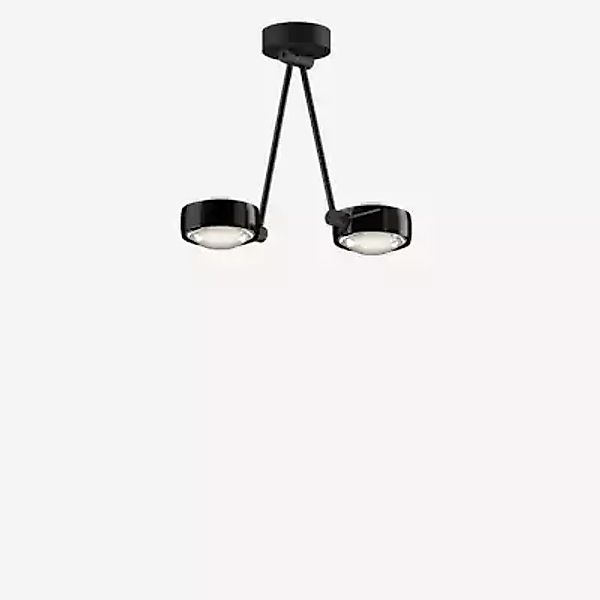 Occhio Sento Soffitto Due 30 Up D Deckenleuchte LED 2-flammig, Kopf black p günstig online kaufen