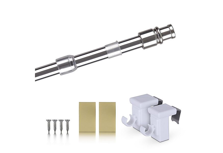 Bestlivings Caféhausstange mit Klemmträgern für Bistro-/Küchengardinen, Ø 1 günstig online kaufen