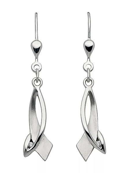 Adelia´s Paar Ohrhänger "925 Silber Ohrringe Ohrhänger", mit Zirkonia Silbe günstig online kaufen