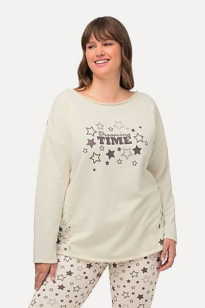 Ulla Popken Sweatshirt Loungewear-Sweater Oversized Rundhals Langarm günstig online kaufen