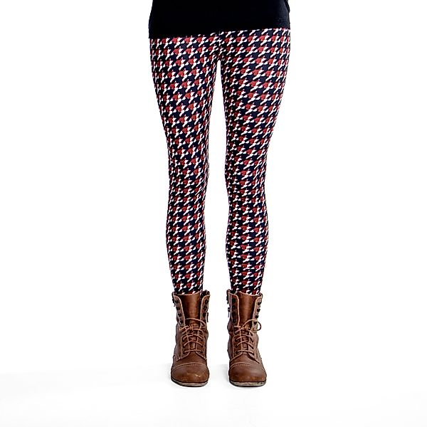 cosey Leggings Business Line Leggings (Einheitsgröße XS-L) Holzfäller Rot günstig online kaufen