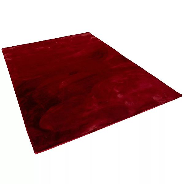 Pergamon Luxus Super Soft Fellteppich Plush Rot 180x250cm günstig online kaufen