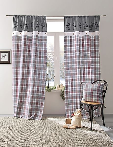 my home Gardine Merry, Stangendurchzug (1 günstig online kaufen