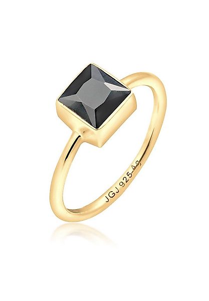 Elli Fingerring Elli Ring Bandring Viereck Geo Zirkonia 925 Silber vergolde günstig online kaufen