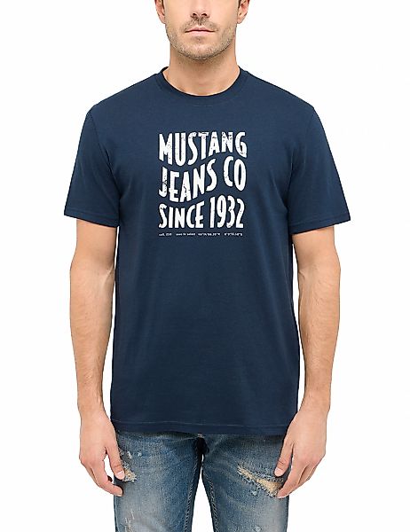 MUSTANG Kurzarmshirt "Style Austin", mit Logo-Print günstig online kaufen