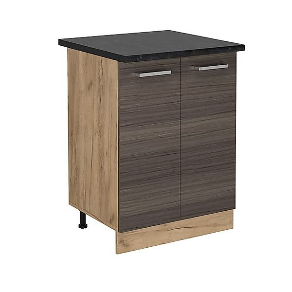 Vicco Unterschrank R-Line, Edelgrau/Goldkraft Eiche, 60 cm, AP Anthrazit günstig online kaufen