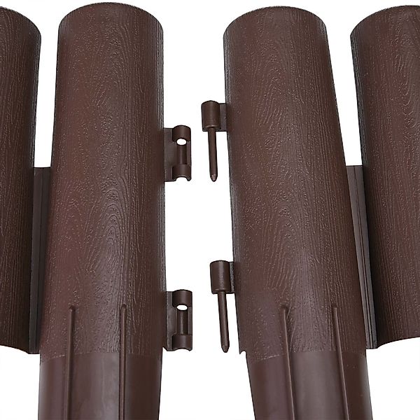 Beeteinfassung 4er-Set Braun 8,96m günstig online kaufen