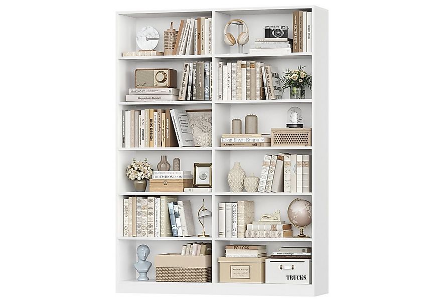 Homfa Bücherregal 188,7cm Standregal Büroregal Raumteiler, mit 12 Fächern, günstig online kaufen