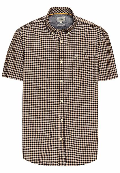 camel active Kurzarmhemd, kariert, mit Button-Down-Kragen günstig online kaufen