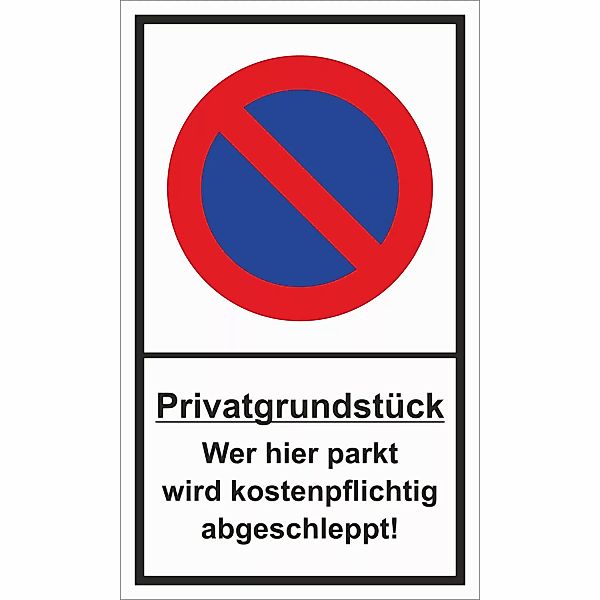 Warn- und Hinweissschild Privatgrundstück 25 cm x 15 cm PST günstig online kaufen