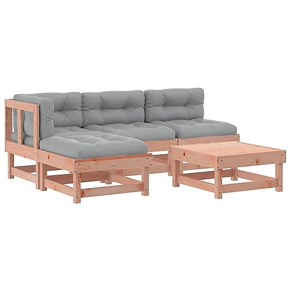 vidaXL 5-Tlg Garten-Lounge-Set mit Kissen Massivholz Douglasie 3186044 günstig online kaufen