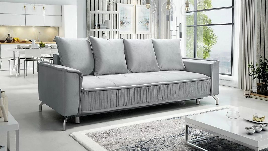 Fun Möbel 3-Sitzer Schlafsofa Sofa FLORENCE in Stoff Bubble oder Element, i günstig online kaufen