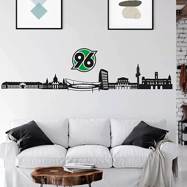 Wall-Art Wandtattoo »Fußball Hannover 96 Skyline + Logo«, (Set) günstig online kaufen