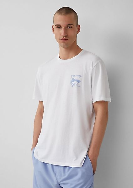 QS Kurzarmshirt T-Shirt T-Shirt mit kleinem günstig online kaufen