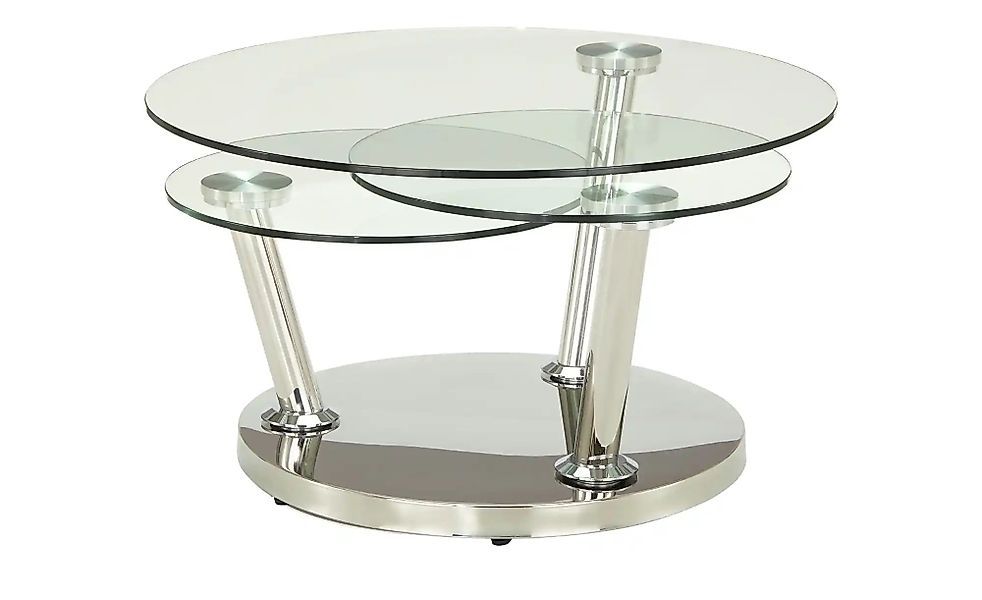 Couchtisch mit drehbaren Tischplatten Conigli ¦ transparent/klar ¦ Maße (cm günstig online kaufen