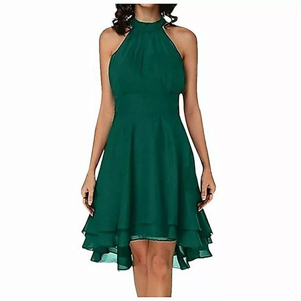 BlauWave Off-Shoulder-Kleid Sexy unifarbenes unregelmäßig geschnittenes A-L günstig online kaufen